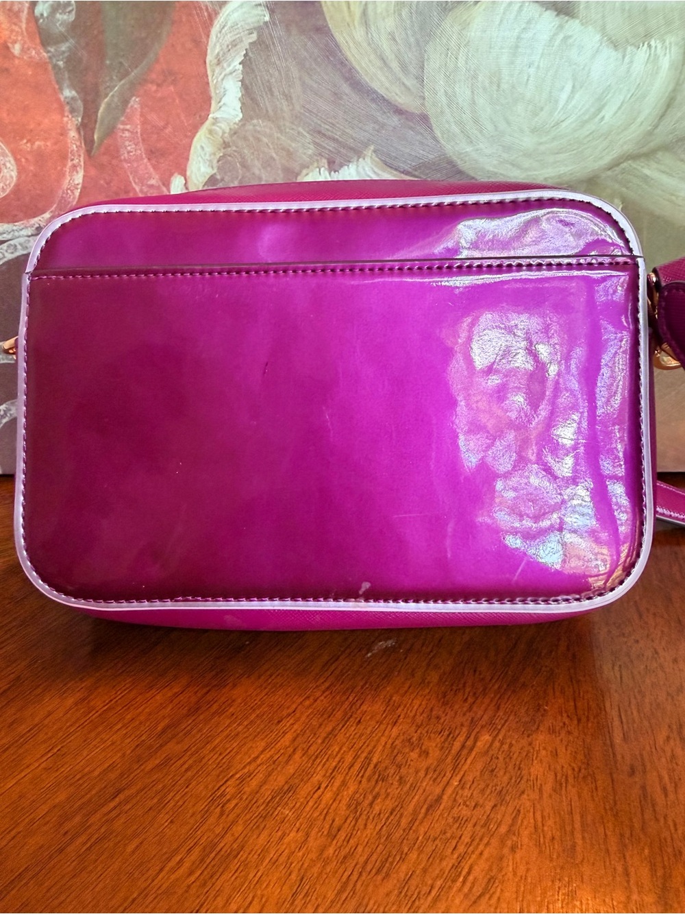 Kate Spade Oh Snap Mini Camera Bag β Dark Raspberry Multi Crossbody (VGUC) - Picture 12 of 17